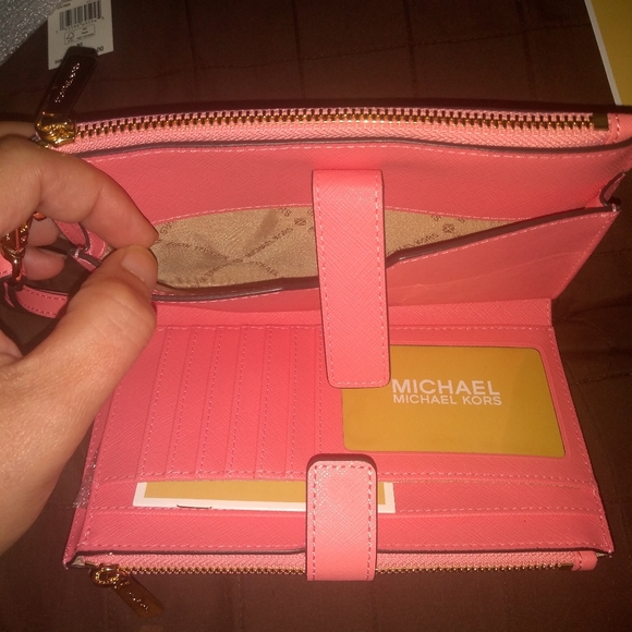 SOLD! NWT Michael Kors double zippered wallet/wristlet - Picture 8 of 9